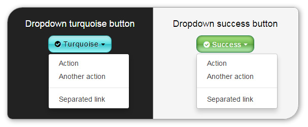 Delicious Bootstrap skin - dropdown buttons